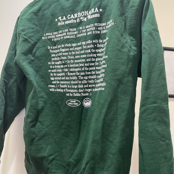 Unisex Everpress Pasta Baby Christmas themed sweatshirt, size M. - Picture 3 of 7